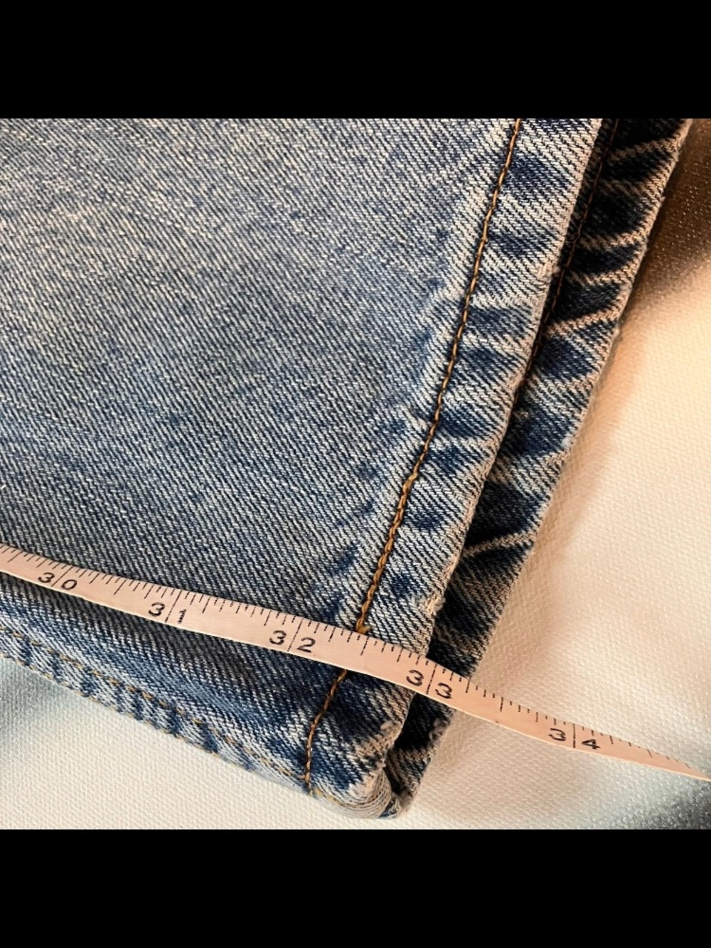 Vintage Levi's 505 Jeans Mens 30x34(33) Regular Fit Y2K Straight Leg Light Wash - Picture 7 of 8